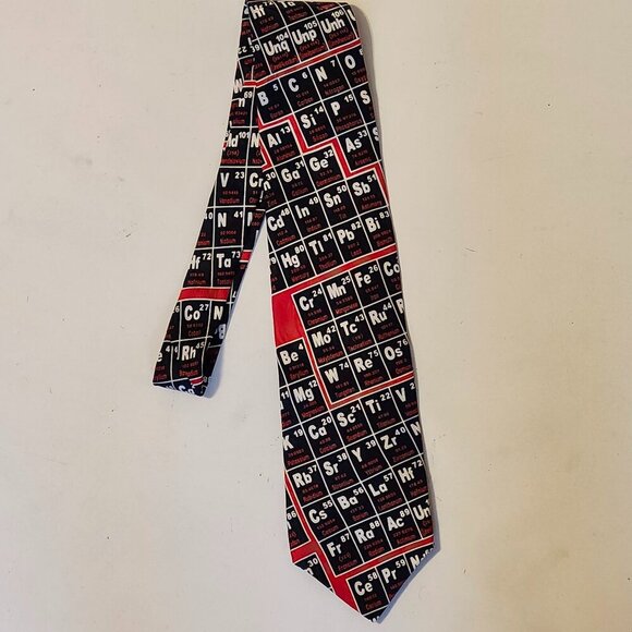 FUN RALPH Marlin & Co. The Periodic Table Neck Tie 1994 Novelty Tie - Picture 2 of 6